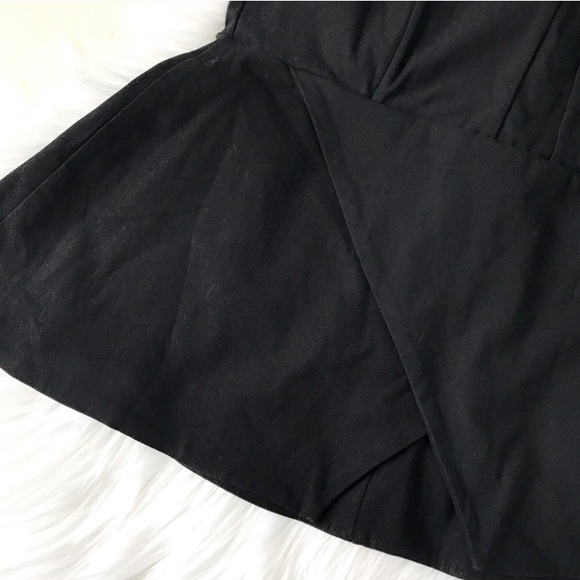 NWOT Nasty Gal Black Bustier Peplum Sleeveless Top - Picture 5 of 8